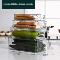 Plastic Transparent Refrigerator Organizer For Storing Foods